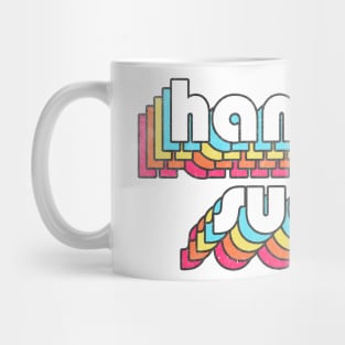 Hamburg Sucks  //\\// Retro Typography Design Mug